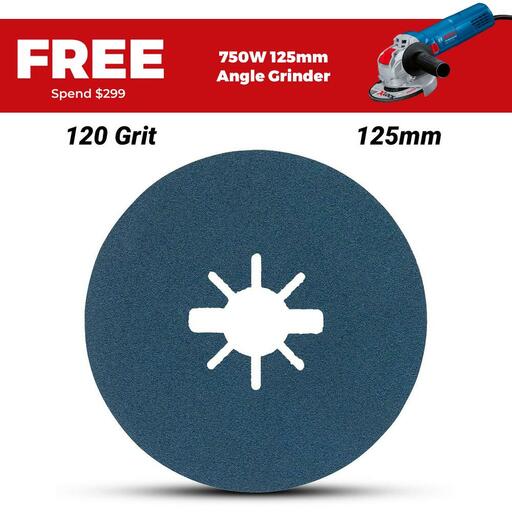 Bosch BFM,125,G120,X-LOCK (2.608.619.164) EXPERT 125mm (5") 120 Grit Fibre Sanding Discs