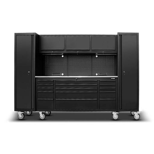 Daytona D2800CB 2800mm x 455mm x 1865mm Black Workshop Storage Cabinet Set Tool Trolley
