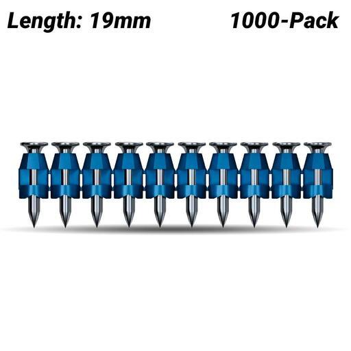 Bosch NB-19 (1.600.A02.F4L) 1000-Pack 19mm Concrete Nails To Suit GNB 18V-38 Nailer