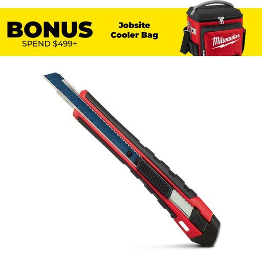 Milwaukee 48221960 9mm Snap Off Knife with Precision Cut Blade