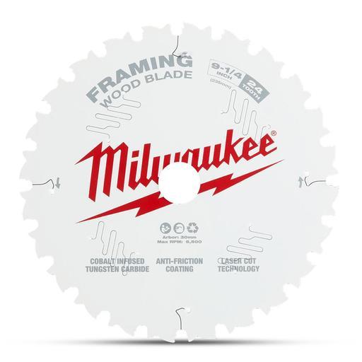 Milwaukee 48408924 235mm (9-1/4") Framing 24T Circular Saw Blade