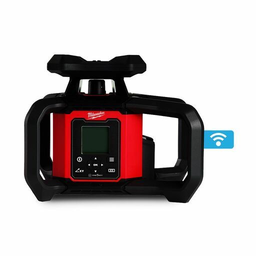 Milwaukee M18RL12200C 18V Li-ion ONE-KEY 1,220m Dual Grade Rotary Red Beam Laser- Skin Only