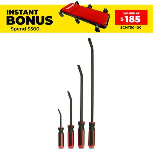 Sidchrome SCMT70610 4pce Pry Bar Set