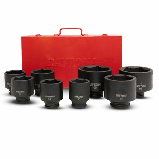 Daytona DISE834 8pce 3/4" Metric Deep Impact Socket Set