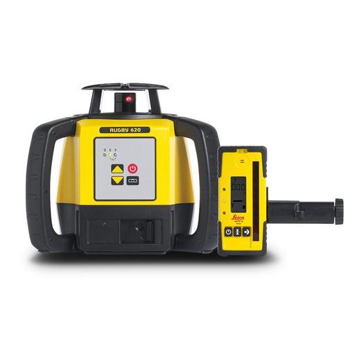 Leica RUGBY 620 (LG6011152) Red Beam Rotary Laser with RE120 Receiver