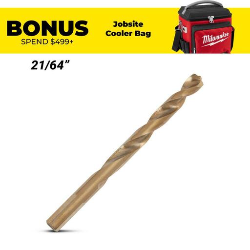 Milwaukee 48892318 21/64" RED HELIX Cobalt Drill Bit