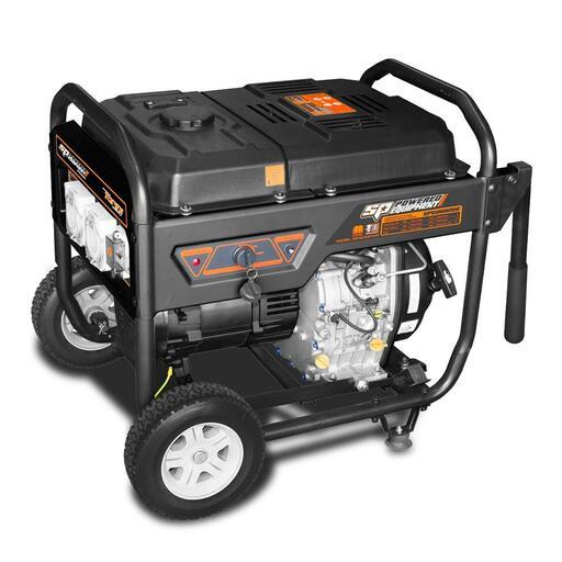 SP Tools SPGD6800E 6.8kVA 15HP Electric Start AVR Diesel Generator - Powered By Torini