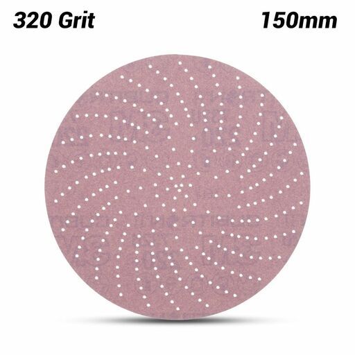 3M 7100335436 (60440618399) 150mm (6") Xtract Cubitron II 732U 320 Grit Clean Paper Sanding Disc