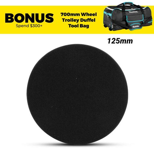 Makita D-62577 125mm (5") Flat Black Polish Sponge