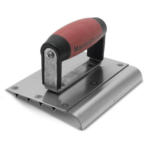 Marshalltown MT4280D 152mm x 127mm DuraSoft Grip 13mm Radius Stainless Steel Safety Step Groove Edger