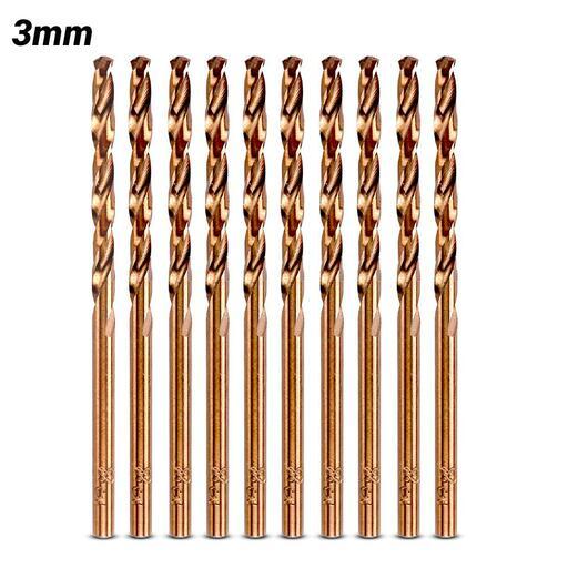 Xtorque X35310 10-Pack 3mm 135º M35 Cobalt Steel Drill Bit