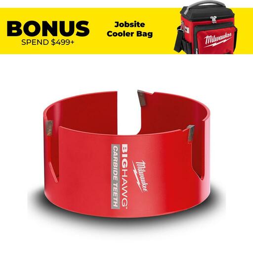 Milwaukee 49569270 133mm (5-1/4") Big HAWG Carbide Teeth TCT Hole Saw