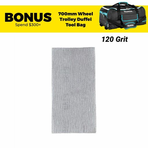 Makita D-78857 10-Pack 83mm x 185mm A180 Grit Mesh Sanding Pack