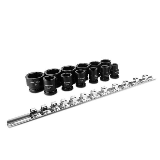 Daytona DIS1238 12pce 3/8" Drive Imperial Stubby Impact Socket Set