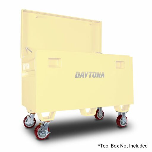Daytona BWHE 152mm (6") Tool Box Caster Wheels 4 Pce Kit For Site Storage Boxes