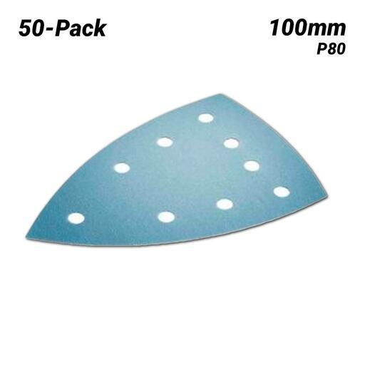 Festool STF DELTA/9 P80 GR/50 (577544) 50-Pack 100mm (4") P80 Granat Abrasive Sheets