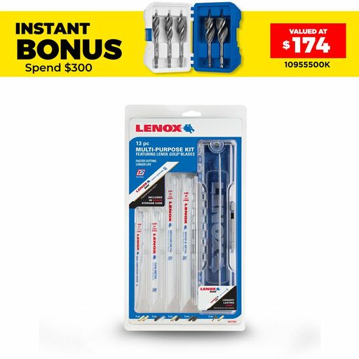 Lenox 1878161 13pc General Purpose Reciprocating Saw Blade Kit
