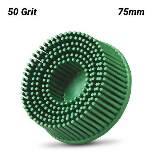 3M 61500132198 75mm (2") Scotch-Brite Roloc 50 Grit Bristle Disc