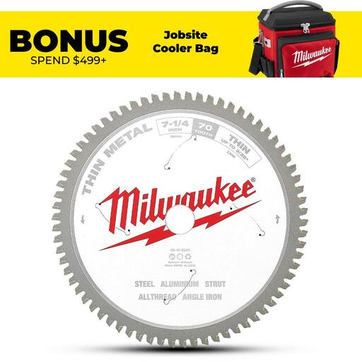 Milwaukee 48408240 184mm (7-1/4") 70T Thin Metal Circular Saw Blade