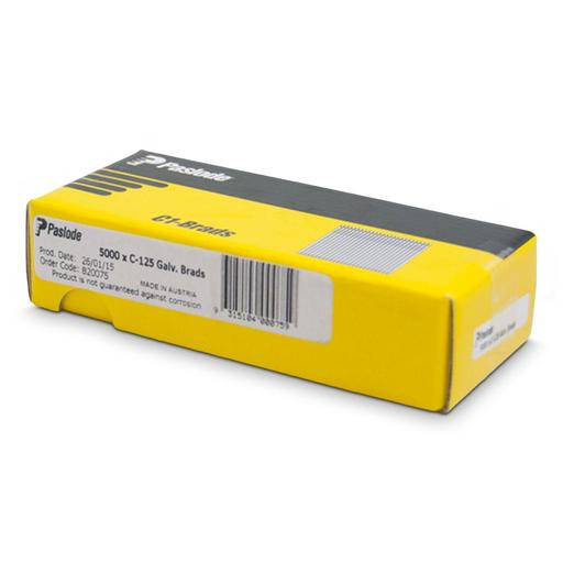 Paslode B20075 5000-Pack C1 25mm 18 Gauge Galvanised Brad Nails