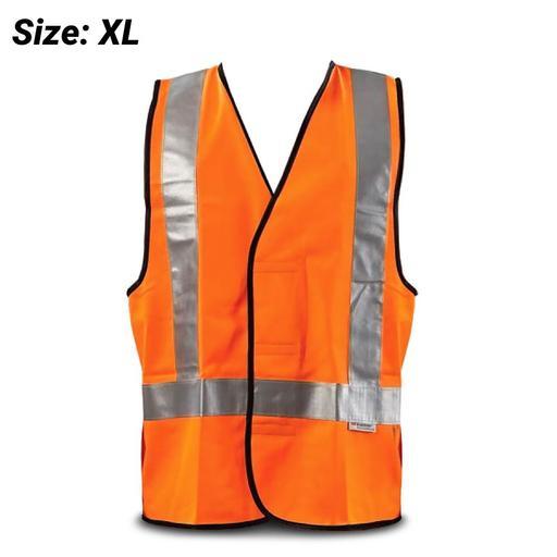 Pro Choice VDNOX-XL Fluro Orange X-Back Day/Night Safety Vest (X-LARGE)