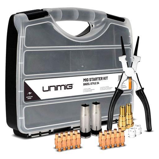 UNIMIG UMSK24 27pce MIG Starter Kit Suit Binzel Style 24