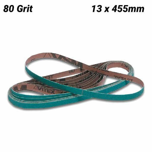 PFERD 75415178 (ZK 713T) 13mm x 455mm 80 Grit Zirconia Alumina File Sander Belt