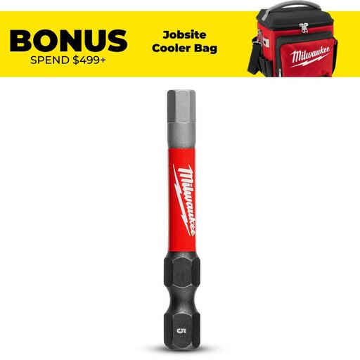 Milwaukee 48324453 50mm (2") SHOCKWAVE Hex 5mm Power Bit