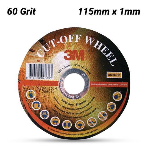 3M XC002062617 115mm x 1mm Grit 60 Thin Cut-Off Wheel