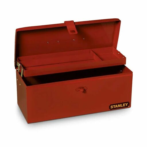 Stanley 92-063 Large Single Compartment Tool Box with Cantilever Tray