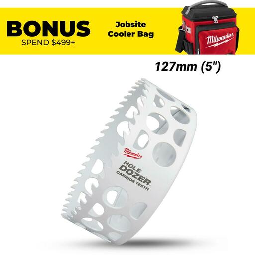 Milwaukee 49560748 127mm (5") HOLE DOZER Carbide Teeth Bi-Metal Hole Saw