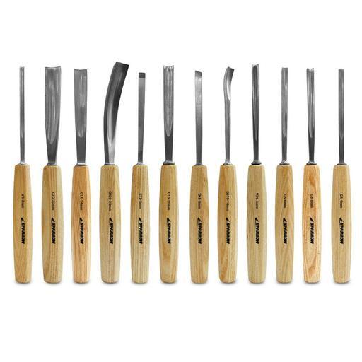 Sparrow S12WCS 12pce CRV Wood Carving Chisel Set