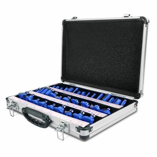 Techsmart TRBS35 35pce 1/4" Shank Router Bit Set With Case