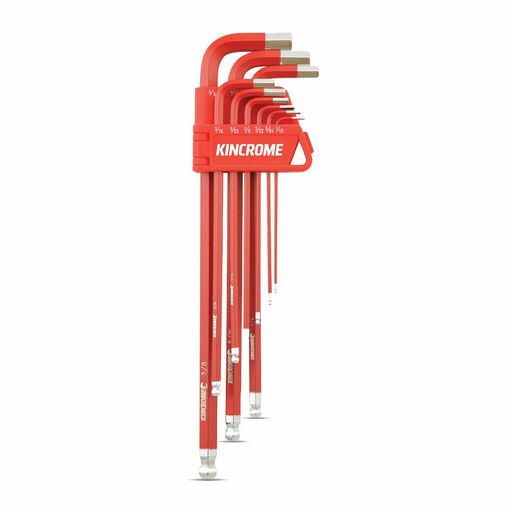 Kincrome K5042 9pce Ball Point Hex Key Set Long Series - Imperial