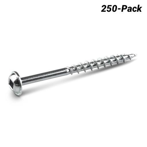 Kreg KR-SMLC2-250 250-Pack 51mm (2") Coarse Thread Zinc Coated Pocket Screws