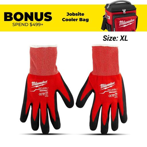 Milwaukee 48228903 Cut Level 1 Gloves (X-Large)