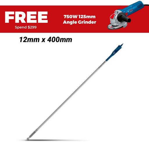 Bosch 2.608.900.340 EXPERT 12mm x 400mm Self Cut Speed Spade Drill Bit
