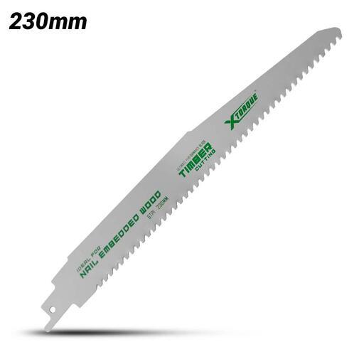 Xtorque X230WRB Single-Pack 230mm (9") 6 TPI Carbide Tipped Nail Embedded Wood Reciprocating Saw Blade