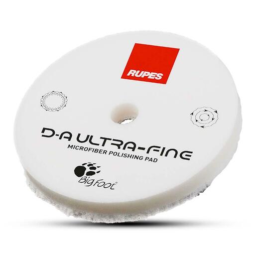 Rupes 9.MF160S 160mm (6") x 15mm D-A Ultra-Fine Microfiber Extreme Cut Polishing Pad - White