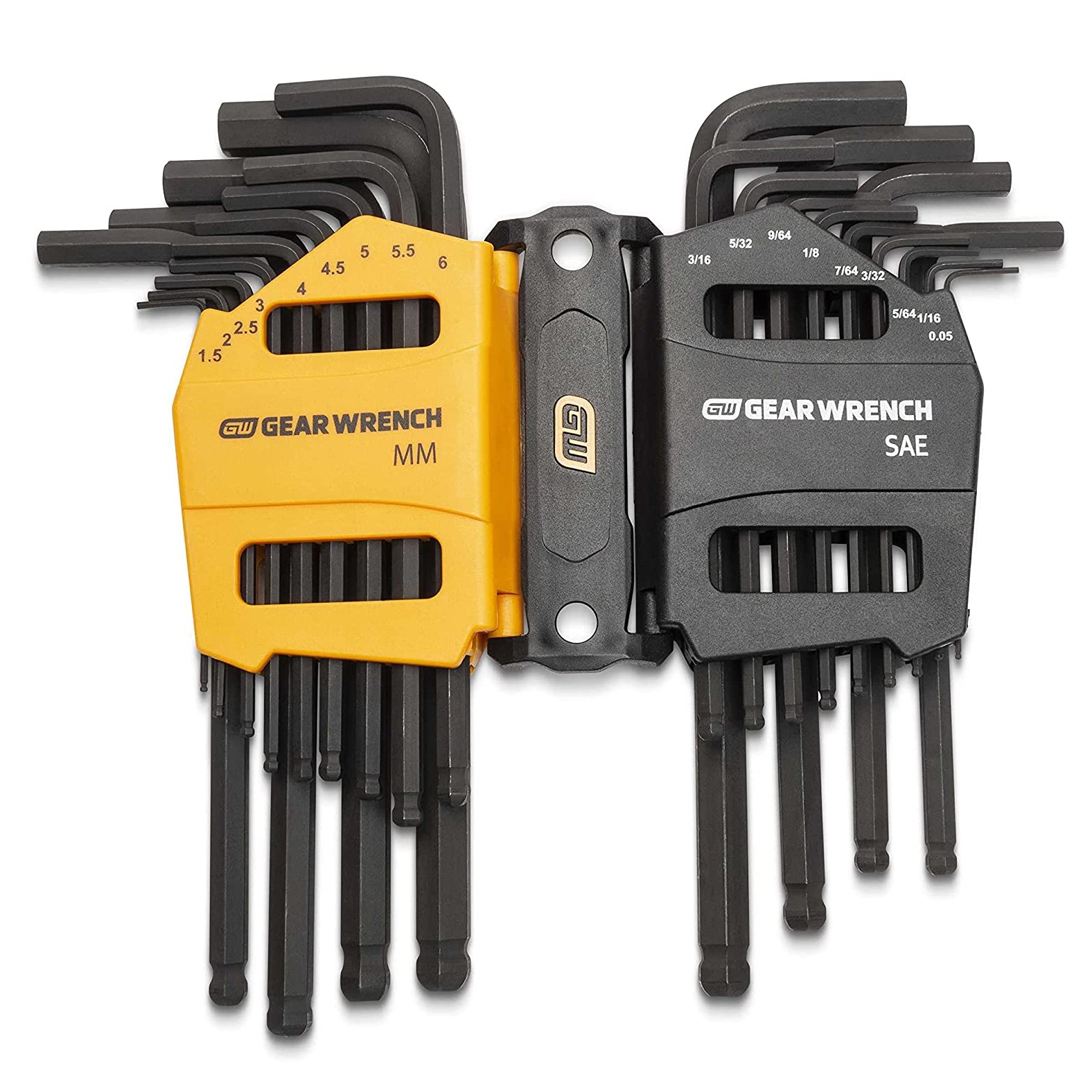 GEARWRENCH 83505 26 Piece Metric / SAE Ball End Long Arm Allen Hex Key Set