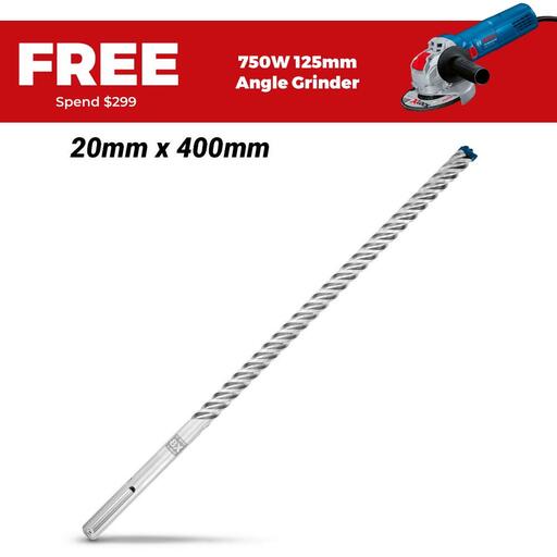 Bosch 2.608.900.229 EXPERT 20mm x 400mm x 520mm SDS MAX-8X Hammer Drill Bit