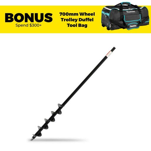 Makita D-75421 45mm x 600mm 12mm Hex Shank Plant Auger Drill Bit