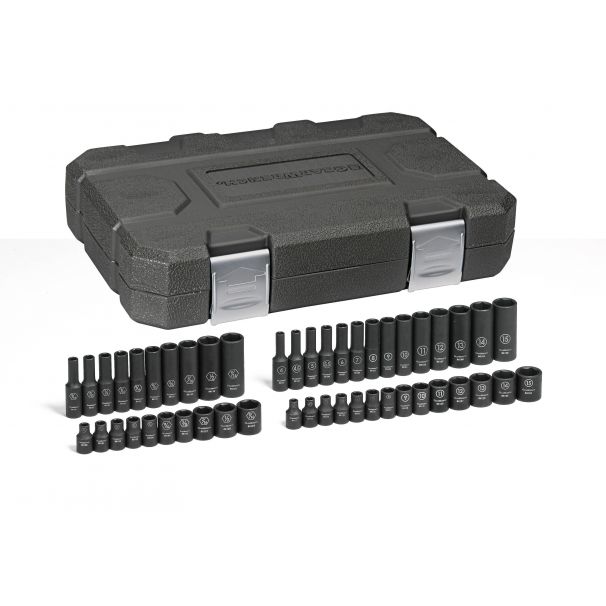 48 Pc. 1/4" Drive 6 Point Standard & Deep Impact SAE/Metric Socket Set