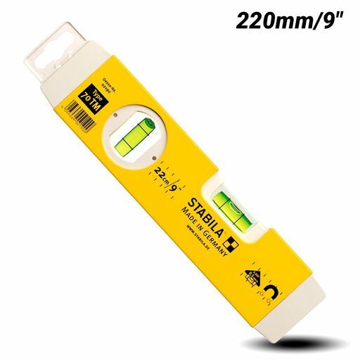 Stabila 70TM/22 220mm (9") 2 Vial Magnetic Spirit Torpedo Level