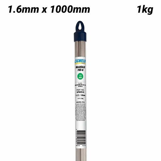 Cigweld WTM2516 Weldskill 70S-4 TIG Rod 1.6mm x 1000mm 1kg