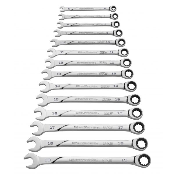 Gearwrench 120XP™ Universal Spline XL Combination Ratcheting Wrench Set Metric 14 Pc