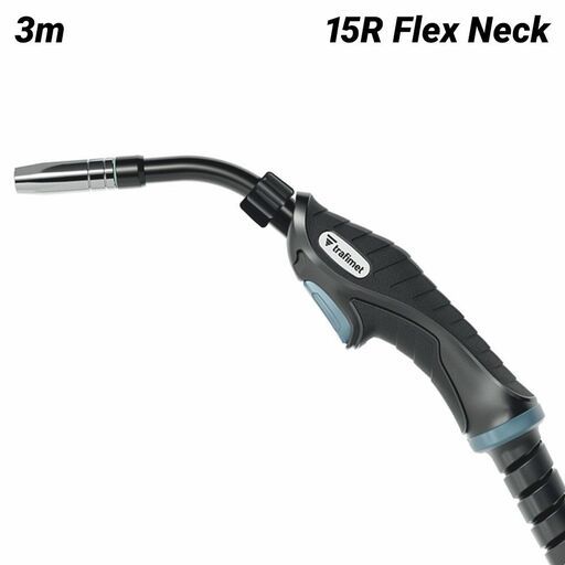 Trafimet MA4260-030 ERGOPLUS 3m 15R Flex Neck Air Cooled MIG Torch with Euro Connection