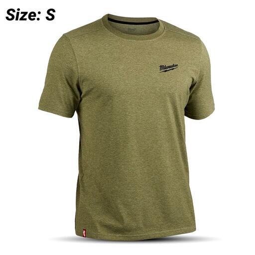 Milwaukee 603GNS Hybrid Work Tee Short Sleeve Green (SMALL)