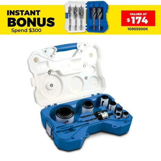 Lenox LXAH1100PR 15pce General Purpose Bi-Metal Hole Saw Kit