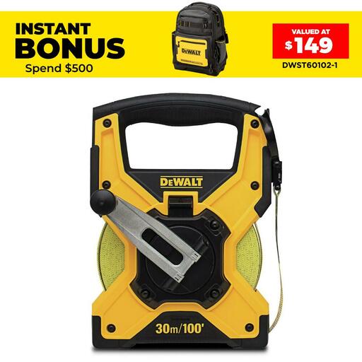 DeWalt DWHT34146 30m Premium Long Tape